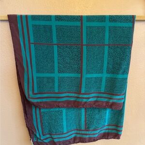 Large square vintage Jaeger silk scarf